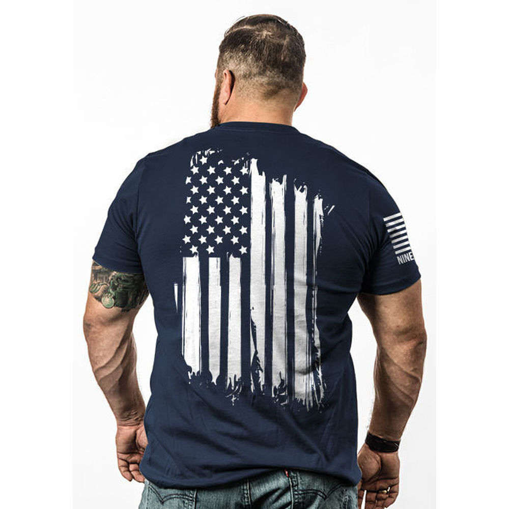 Clothing Nine Line Apparel 4.50" AMERICA-TSHIRT NAVY LARGE • Model: 4.50"